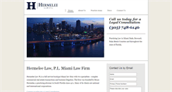 Desktop Screenshot of hermeleelaw.com