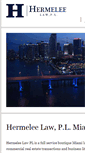 Mobile Screenshot of hermeleelaw.com